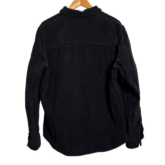 GAP Black Corduroy Shacket Men’s S / Women’s M-L Oversized Button Up - Picture 2 of 4
